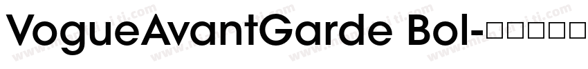 VogueAvantGarde Bol字体转换